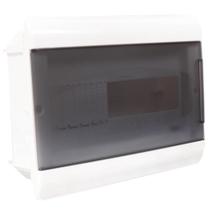 Quadro de Distribuição de Embutir Porta Transparente 12 DIN - SCM12TBR - STECK Quadro de Distribuição de Embutir Porta Transparente 12 DIN - SCM12TBR - STECK