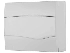 Quadro de Distribuição de Sobrepor 12 DIN ou 8 NEMA Tramontina com Porta Branca Quadro de Distribuição de Sobrepor 12 DIN ou 8 NEMA Tramontina com Porta Branca