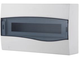 Quadro de Distribuição de Sobrepor 18 DIN ou 12 NEMA Tramontina com Porta Transparente