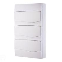 Quadro De Distribuição De Sobrepor 36 Din Ou 24 Nema Tramontina Com Porta Branca Tramontina Quadro De Distribuição De Sobrepor 36 Din Ou 24 Nema Tramontina Com Porta Branca Tramontina