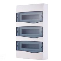 Quadro de Distribuição de Sobrepor 36 DIN ou 24 NEMA Tramontina com Porta Transparente Quadro de Distribuição de Sobrepor 36 DIN ou 24 NEMA Tramontina com Porta Transparente