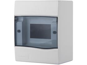 Quadro De Distribuição De Sobrepor 5 Din Ou 3 Nema Tramontina Com Porta Transparente Tramontina