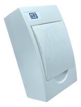 Quadro De Distribuição De Sobrepor Weg 4 Disjuntores Branco Quadro De Distribuição De Sobrepor Weg 4 Disjuntores Branco