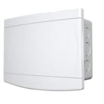 Quadro de Distribuição Embutir 6/8 Disjuntores Porta Branca com Barramento Tigre