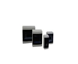 Quadro de distribuição - ha-18m - 18 modulos - (branco - tampa fumê) - (com trilho din) - ip65 - sobrepor Quadro de distribuição - ha-18m - 18 modulos - (branco - tampa fumê) - (com trilho din) - ip65 - sobrepor