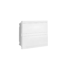 Quadro de distribuição - hb-48m - 48 modulos - (branco - tampa branca) - (com trilho din) - ip40 - embutir