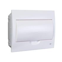 Quadro De Distribuição Margirius Qde-12 De Embutir Para 12 Polos Branco