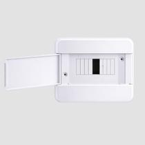 Quadro de Distribuição P/ Embutir P/4 Disjuntores Din Branco - Force Line Quadro de Distribuição P/ Embutir P/4 Disjuntores Din Branco - Force Line