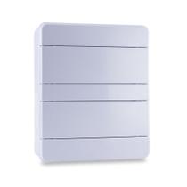 Quadro de Distribuição P/Sobrepor P/24 Disjuntores Din Branco - Force Line