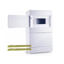 Quadro de Distribuição para 16 Disjuntores DIN com Barramento Neutro/Terra Embutir - Force Line