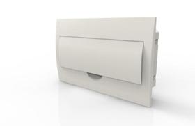 Quadro de Distribuição Para 18 Disjuntores Din Embutir Branco - Enerbras Quadro de Distribuição Para 18 Disjuntores Din Embutir Branco - Enerbras