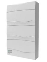 Quadro de distribuição PVC de sobrepor de 24 a 36 disj BRUMM Quadro de distribuição PVC de sobrepor de 24 a 36 disj BRUMM