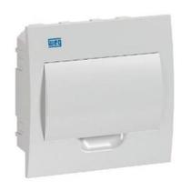 Quadro de distribuição pvc embutir branco 08 disjuntores weg Quadro de distribuição pvc embutir branco 08 disjuntores weg