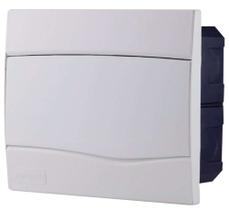 Quadro de distribuicao pvc embutir branco tramontina - 9 modulos din
