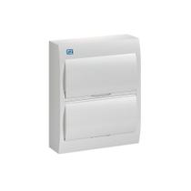 Quadro de distribuição pvc sobrepor branco 24 disjuntores weg