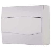 Quadro De Distribuição Tramontina Branco 248 Mm X 322 Mm X 74 Mm Termoplástico Quadro De Distribuição Tramontina Branco 248 Mm X 322 Mm X 74 Mm Termoplástico