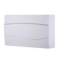 Quadro De Distribuição Tramontina Branco 248 Mm X 426 Mm X 74 Mm Termoplástico Quadro De Distribuição Tramontina Branco 248 Mm X 426 Mm X 74 Mm Termoplástico
