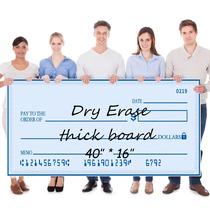 Quadro de Escrita BUDARUNS Cheque Gigante para Quadro Branco 102x41cm Quadro de Escrita BUDARUNS Cheque Gigante para Quadro Branco 102x41cm