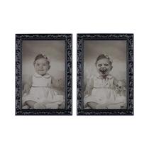 Quadro De Fotos Assustador Com Lente Que Altera O Rosto Para Decoração De Festivais E Presentes De