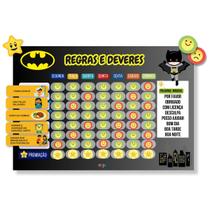 Quadro de Incentivo e Tarefas Infantil Diárias Tema Herói Quadro de Incentivo e Tarefas Infantil Diárias Tema Herói