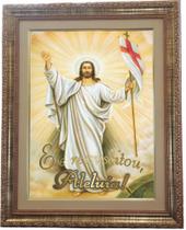 Quadro De Jesus Cristo Ressuscitado, Mod.02 53x43cm. Angelus