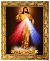Quadro De Jesus Misericordioso, Mod.01, Med. 30x25cm Angelus