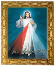 Quadro De Jesus Misericordioso, Mod. 05, Tam30x25cm. Angelus