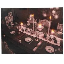 Quadro de Led Banquete Halloween 31x56cm - 1 Un