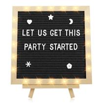 Quadro de Letras em Feltro Aulock 25 cm com Luzes LED e Moldura Preta Quadro de Letras em Feltro Aulock 25 cm com Luzes LED e Moldura Preta