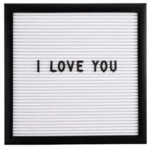 Quadro de letras removiveis letter board 25x25x2cm