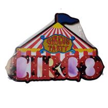 Quadro de Madeira Circus Party Circo/Ilustração