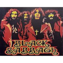 Quadro de Madeira Médio (42cmX30cm) Black Sabbath/Rock Quadro de Madeira Médio (42cmX30cm) Black Sabbath/Rock