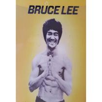 Quadro de Madeira Médio (42cmX30cm) Bruce Lee
