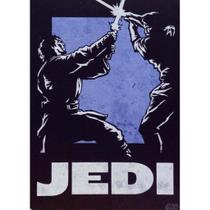 Quadro de Madeira Médio (42cmX30cm) JEDI/Sabre de Luz/Star Wars/Cinema