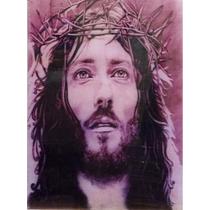 Quadro de Madeira Médio (42cmX30cm) Jesus Cristo/Coroa de Espinhos Quadro de Madeira Médio (42cmX30cm) Jesus Cristo/Coroa de Espinhos