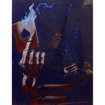 Quadro de Madeira Médio (42cmX30cm) Morte/Carta de Espadas Quadro de Madeira Médio (42cmX30cm) Morte/Carta de Espadas