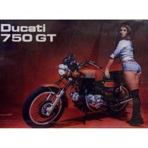 Quadro de Madeira Médio (42cmX30cm) Moto Ducati 750 GT/Motorcycle/Modelo Morena/Clássico Quadro de Madeira Médio (42cmX30cm) Moto Ducati 750 GT/Motorcycle/Modelo Morena/Clássico