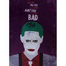 Quadro de Madeira Médio The Joker/Coringa/ I'm not gonna kill you i'm just gonna hurt you.../Esquadrão Suicida/Cinema Quadro de Madeira Médio The Joker/Coringa/ I'm not gonna kill you i'm just gonna hurt you.../Esquadrão Suicida/Cinema