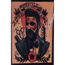 Quadro de Madeira Pequeno (30cmX20cm) Gentle Men's Club/Barber Shop/Barbearia
