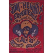 Quadro de Madeira Pequeno (30cmX20cm) Jimi Hendrix Experience/Cartaz/Guitar Hero/Rock