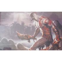Quadro de Madeira Pequeno (30cmX20cm) Kratos/God of War/Games 2