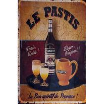 Quadro de Madeira Pequeno (30cmX20cm) Le Pastis/Bebida/Cerveja