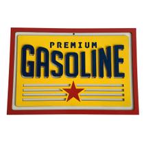 Quadro de Madeira Premium Gasoline/Combustível