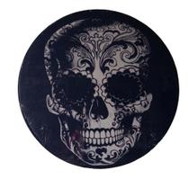 Quadro de Madeira Redondo Médio Caveira Mexicana/Preto e Branco 30cm diâmetro Quadro de Madeira Redondo Médio Caveira Mexicana/Preto e Branco 30cm diâmetro
