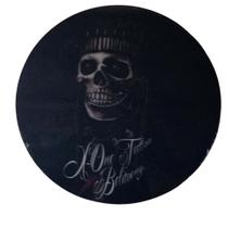 Quadro de Madeira Redondo Médio Caveira One Tattoo 30cm diâmetro Quadro de Madeira Redondo Médio Caveira One Tattoo 30cm diâmetro