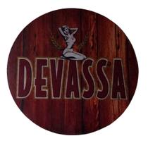 Quadro de Madeira Redondo Médio Devassa/Cerveja 30cm diâmetro Quadro de Madeira Redondo Médio Devassa/Cerveja 30cm diâmetro