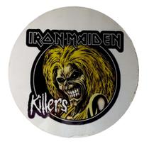 Quadro de Madeira Redondo Médio Iron Maiden/Killers/Eddie the Head/Música 30cm diâmetro Quadro de Madeira Redondo Médio Iron Maiden/Killers/Eddie the Head/Música 30cm diâmetro