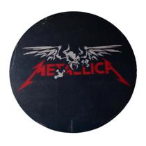 Quadro de Madeira Redondo Médio Metallica/Símbolo 30cm diâmetro Quadro de Madeira Redondo Médio Metallica/Símbolo 30cm diâmetro