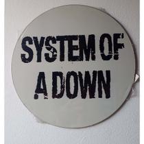 Quadro de Madeira Redondo Médio System of a Down/Rock 30cm diâmetro Quadro de Madeira Redondo Médio System of a Down/Rock 30cm diâmetro