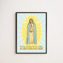 Quadro De Mãos Dadas Com Maria 33X24Cm - Com Vidro Quadro De Mãos Dadas Com Maria 33X24Cm - Com Vidro
